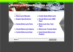 Motorcyclespecifications.org thumbnail