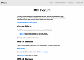 Mpi-forum.org thumbnail