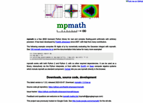 Mpmath.org thumbnail