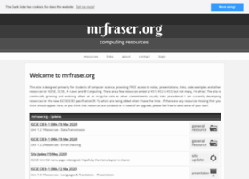 Mrfraser.org thumbnail