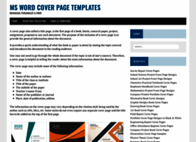 Mswordcoverpages.com thumbnail