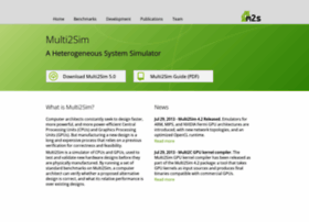 Multi2sim.org thumbnail