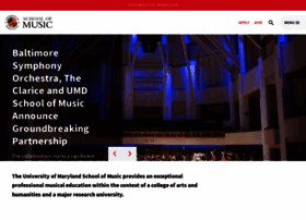 Music.umd.edu thumbnail