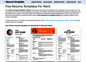 My-resume-templates.com thumbnail