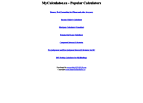 Mycalculator.ca thumbnail