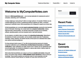 Mycomputernotes.com thumbnail