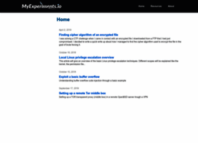 Myexperiments.io thumbnail Myexperiments.io thumbnail