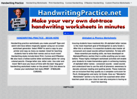 Myhandwritingworksheets.com thumbnail