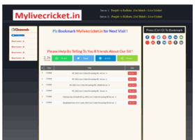 Mylivecricket.site thumbnail