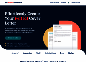 Myperfectcoverletter.com thumbnail