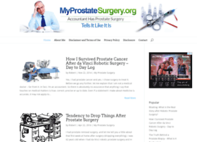 Myprostatesurgery.org thumbnail