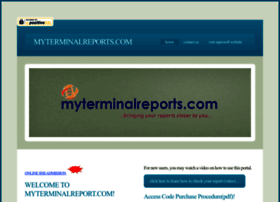 Myterminalreports.com thumbnail