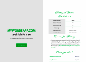 Mywordsapp.com thumbnail