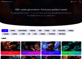 Namegenerators.com thumbnail