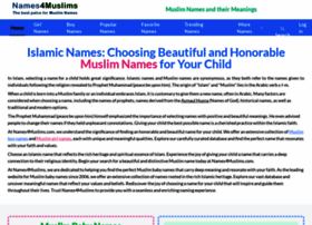Names4muslims.com thumbnail
