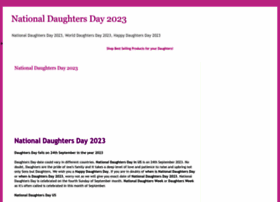 Nationaldaughtersday.org thumbnail