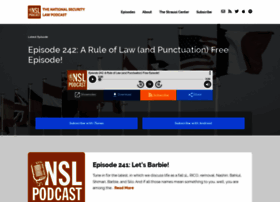 Nationalsecuritylawpodcast.com thumbnail