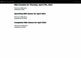 Nba-schedule.com thumbnail