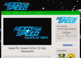 Need For Speed 2016 Key Generator