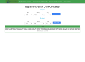 Nepalitoenglishdateconverter.com thumbnail