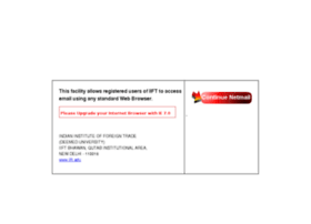 Netmail.iift.ac.in thumbnail