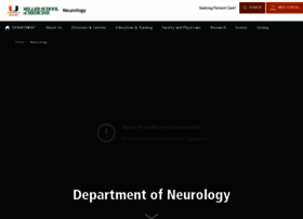 Neurology.med.miami.edu thumbnail