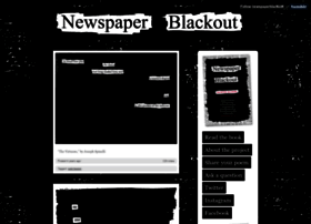Newspaperblackout.com thumbnail