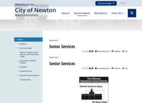 Newtonseniors.org thumbnail