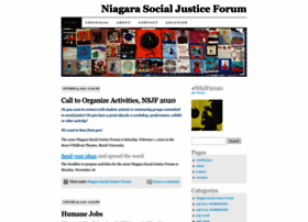 Niagarasocialjusticeforum.wordpress.com thumbnail