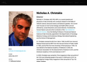 Nicholaschristakis.net thumbnail