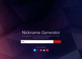 Nicknamegenerator.com thumbnail