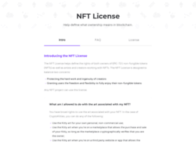 Niftylicense.org thumbnail