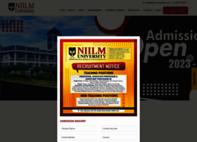 Niilmuniversity.ac.in thumbnail