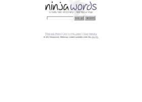 Ninjawords.com thumbnail