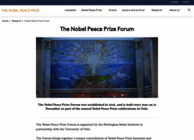 Nobelpeaceprizeforum.org thumbnail