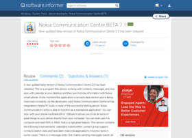 Nokia-communication-centre-beta.software.informer.com thumbnail
