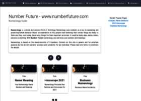 Numberfuture.com thumbnail