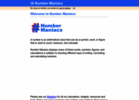 Numbermaniacs.com thumbnail