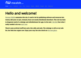 Nwalsh.com thumbnail