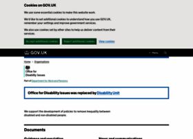 Officefordisability.gov.uk thumbnail