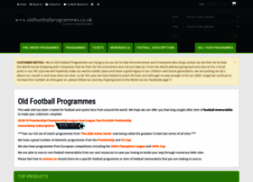 Oldfootballprogrammes.co.uk thumbnail