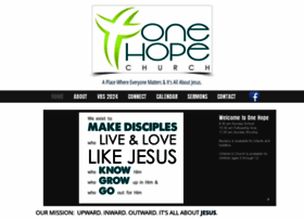 One-hope-church.com thumbnail