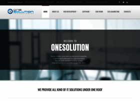 Onesolution.co.in thumbnail