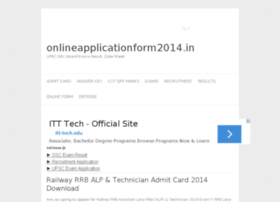 Onlineapplicationform2014.in thumbnail