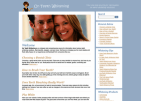 Onteethwhitening.com thumbnail