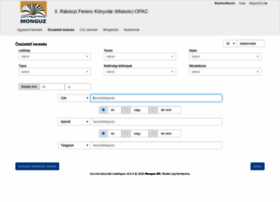 Opac.rfmlib.hu thumbnail