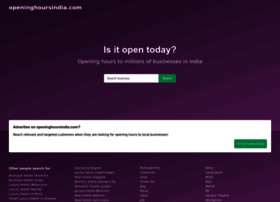 Openinghoursindia.com thumbnail