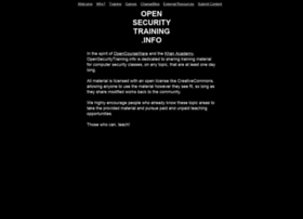 Opensecuritytraining.info thumbnail Opensecuritytraining.info thumbnail