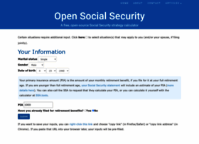 Opensocialsecurity.com thumbnail