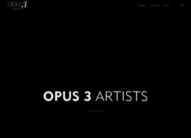 Opus3artists.com thumbnail